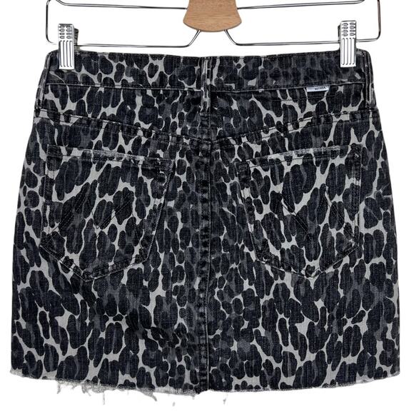 MOTHER Superior Animal Print Mini Skirt The Vagabond Size 24 - Picture 8 of 15